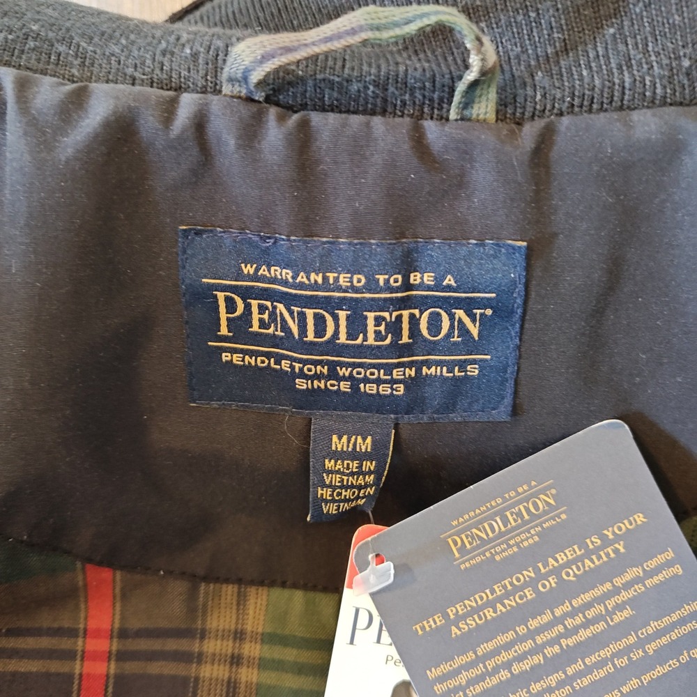 Pendleton Softshell Rain Jacket Women M Navy Blue… - image 9